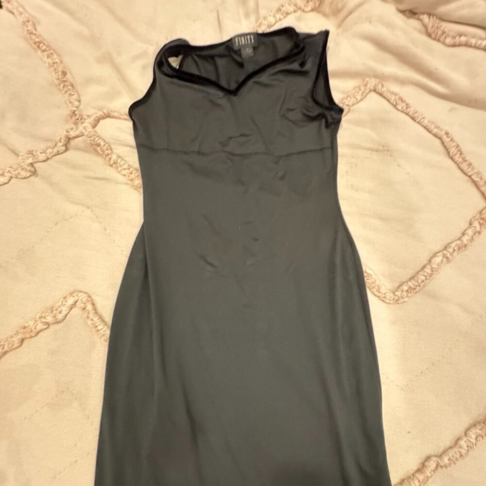 Finity Long Black Dress Size Large Womens